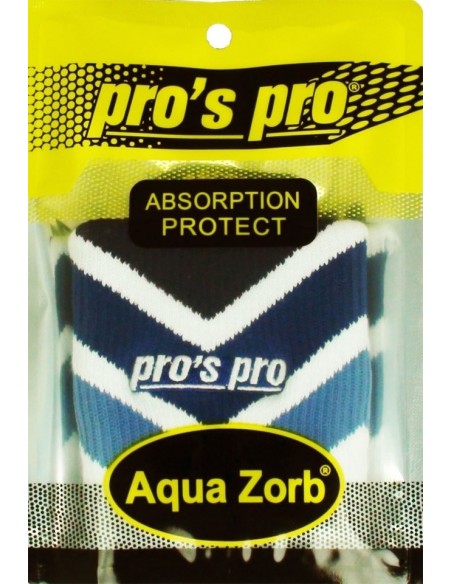 Muñequera pros pro blanca y azul